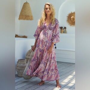 Free People Mirage Paisley Maxi Dress Size 4(small )